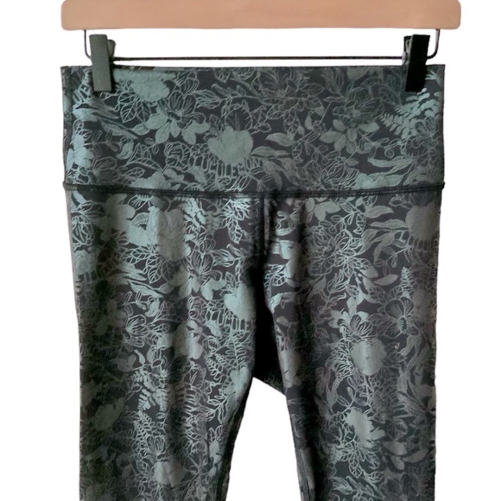 LULULEMON Leggings Wunder Train HR Tight 28” Foil Flourish Black Iridescent 8 - Picture 4 of 12
